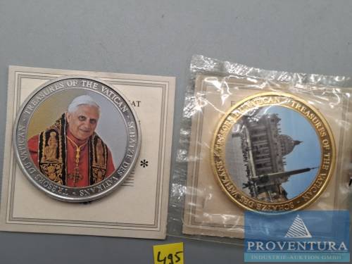 Medaillen Schätze des Vatikan 2x Benedikt XVI